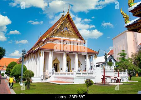 Nationalmuseum Bangkok - Bangkok, Thailand. Klassische thailändische Architektur im Nationalmuseum von Bangkok. Stockfoto