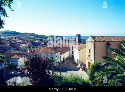 Überblick. Jarandilla de la Vera, Provinz Caceres, Extremadura, Spanien. Stockfoto