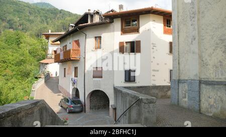 Das Dorf Bondone in der Provinz Trient Stockfoto