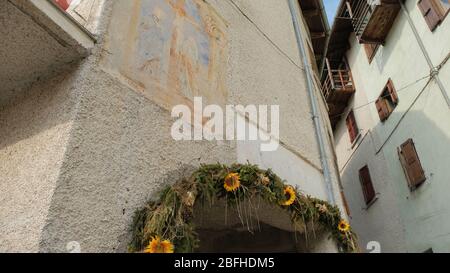 Das Dorf Bondone in der Provinz Trient Stockfoto