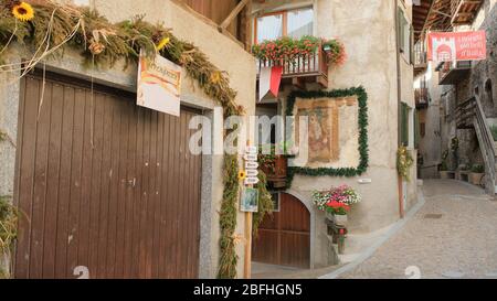 Das Dorf Bondone in der Provinz Trient Stockfoto