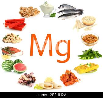 Produkte mit Magnesium Stockfoto