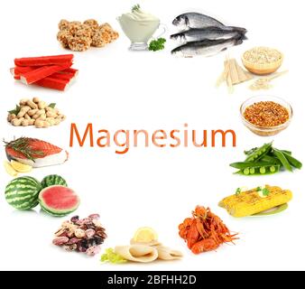 Produkte mit Magnesium Stockfoto