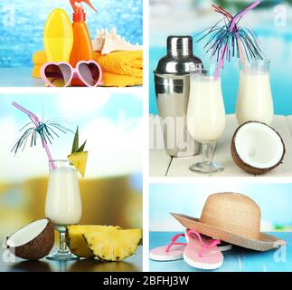 Sommer Urlaub collage Stockfoto