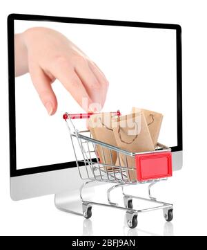 Online-shopping-Konzept Stockfoto
