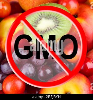 Frisches Obst ohne gvo Stockfoto