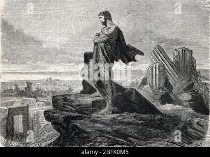 Gaius Marius auf den Ruinen von Karthago, Nordafrika Stockfoto