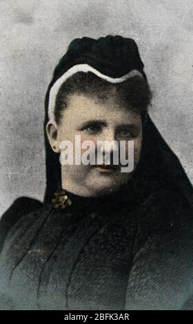 Portrait de Emma de Waldeck-Pyrmont ( Emma Wilhelmine Therese de Waldeck et Pyrmont) (1858-1934) regente de Hollande ( Königin der Niederlande Stockfoto