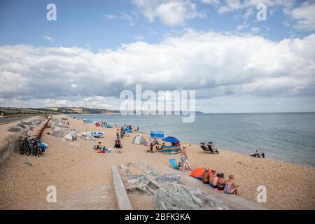 Slapton Sands, Devon, England, Großbritannien Stockfoto