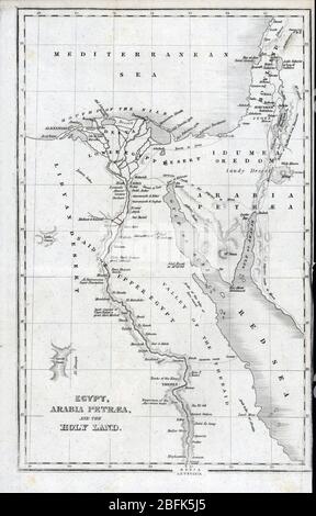 Ägypten, Arabia Petrea und das Heilige Land [einschließlich Sinai] von Stephens, John L., 1805-1852 Erscheinungsdatum 1850. Stockfoto