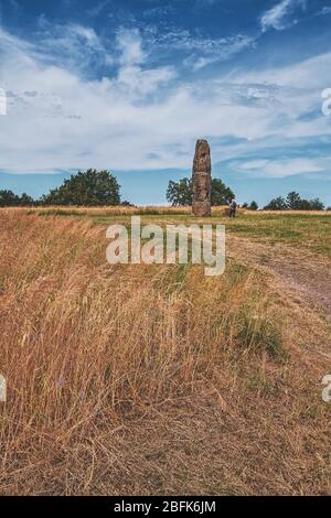 Menhir Gollenstein bei Blieskastel I Stockfoto