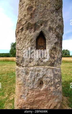 Menhir Gollenstein bei Blieskastel I Stockfoto