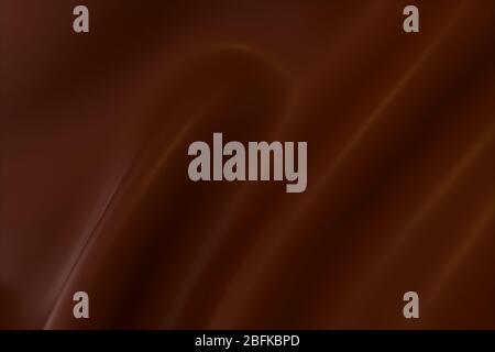 Wellen aus Karamell und Schokolade, 3d-Rendering. Digitale Computerzeichnung. Stockfoto