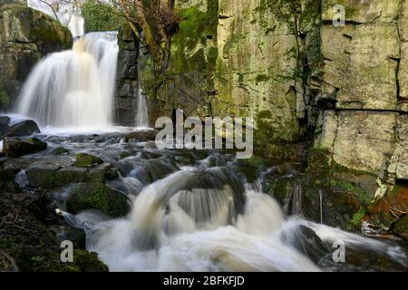 Lutsdale Wasserfall in Derbyshire England Stockfoto