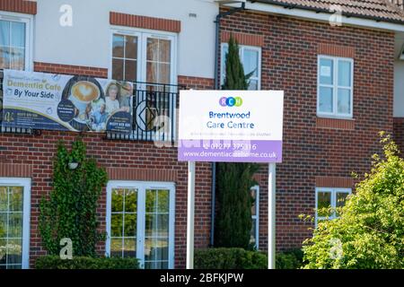 Pflegeheime Brentwood Essex UK, Brentwood Care Center und Dementia Cafe Stockfoto