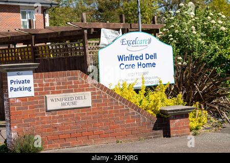 Pflegeheime , Brentwood Essex UK, Winifred dell care Home, Excelcare Stockfoto