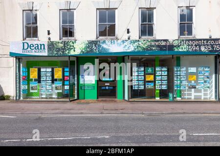 Gewerbe- und Einzelhandelsgrundstück, Coleford, Forest of Dean, Gloucestershire. Stockfoto