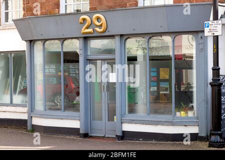 Gewerbe- und Einzelhandelsgrundstück, Coleford, Forest of Dean, Gloucestershire. Stockfoto