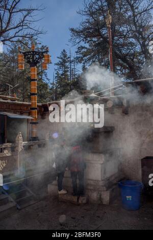 Ringa Buddhistischer Tempel, Shangri La, China 2019 Stockfoto