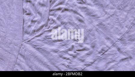 Abstrakte Textur auf blauem Canvas. Leinwandtextur für den Hintergrund. Hintergrundfarbe aus blauem Stoff Stockfoto