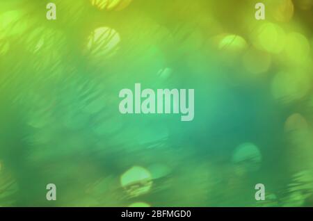 Abstrakte grüne Bokeh Kreise. Grün Bokeh abstrakten Hintergrund Stockfoto