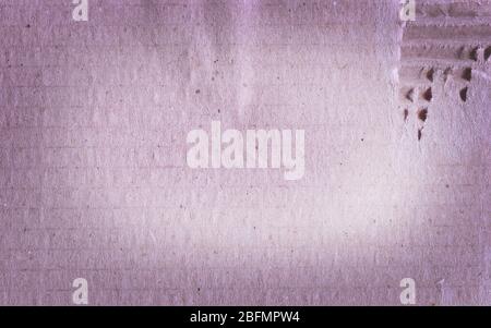 Wellpappe. Texturierte Textur aus recyceltem Karton. Kartendesign im Vintage-Stil. Stockfoto