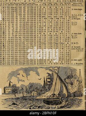 "Die Crockett Almanach: mit sprees und Kratzern im Westen; Leben und Sitten in die Hinterwälder und Exploits und Abenteuer auf dem praries' (1841) Stockfoto