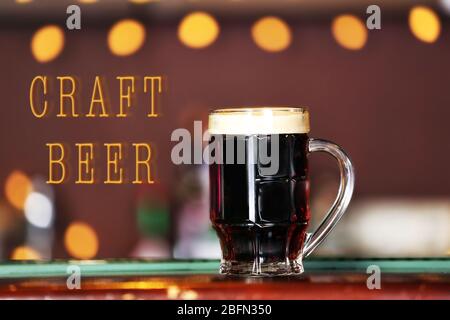 Exklusives frisches Craft-Bier Stockfoto