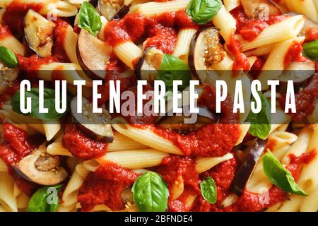 Glutenfreie Pasta Konzept Stockfoto