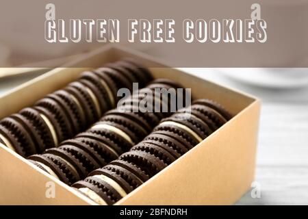 Glutenfreies Plätzchen Konzept Stockfoto