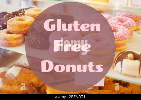 Glutenfreie Donuts Konzept Stockfoto