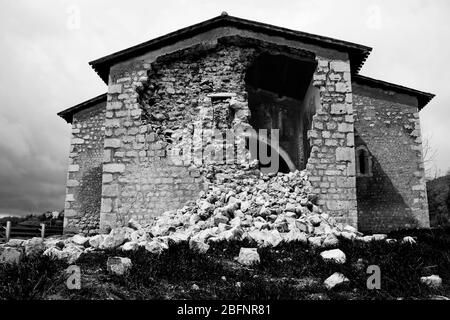 L'Aquila Erdbeben. Abruzzen. Italien Stockfoto