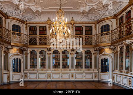 Innenräume der königlichen Hallen im Schloss Christiansborg in Kopenhagen Dänemark Stockfoto