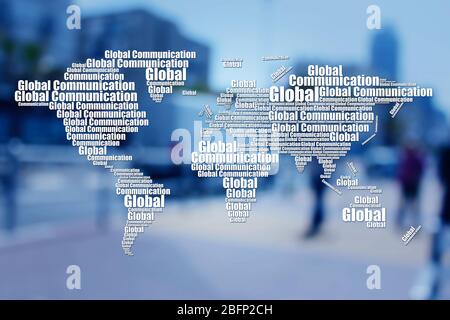 Globale Kommunikations-Konzept Stockfoto