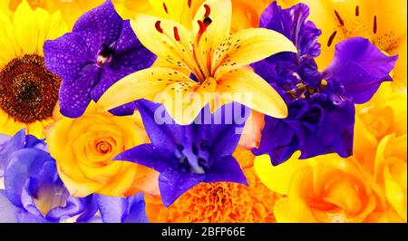 Schöne Blumen Hintergrund. Florales Nahtloses Muster. Stockfoto