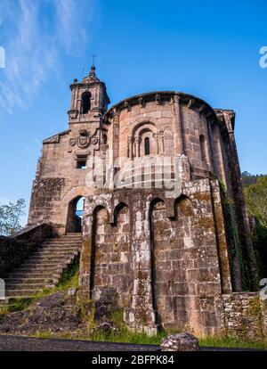 Monasterio de San Juan de Caaveiro. Fragas del Eume. La Coruña. Galicien. España Stockfoto