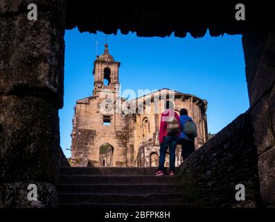 Monasterio de San Juan de Caaveiro. Fragas del Eume. La Coruña. Galicien. España Stockfoto