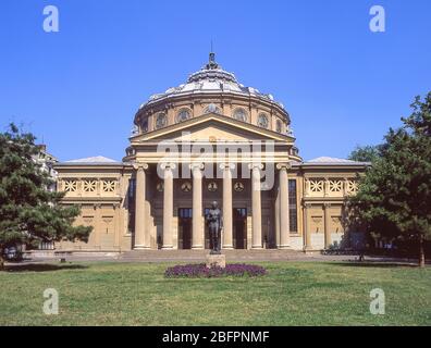 Das rumänische Atheneum Konzertsaal, Calea Victoriei, Bukarest (Bucharesti), Rumänien Stockfoto