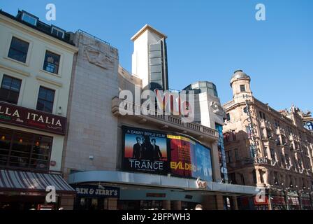 1930er Jahre Art Deco Architektur Vue Cinema West End, 3 Cranbourn Street, Leicester Square, West End, London WC2H von Thomas Somerford Stockfoto