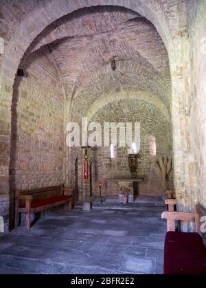 Iglesia de San Caprasio. Santa Cruz de la Serós. Huesca. Aragón. Pirineos. España Stockfoto