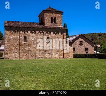 Iglesia de San Caprasio. Santa Cruz de la Serós. Huesca. Aragón. Pirineos. España Stockfoto