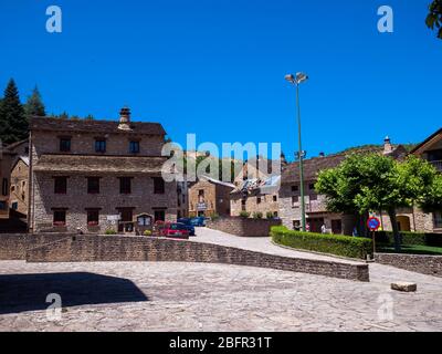 Santa Cruz de la Serós. Huesca. Aragón. Pirineos. España Stockfoto