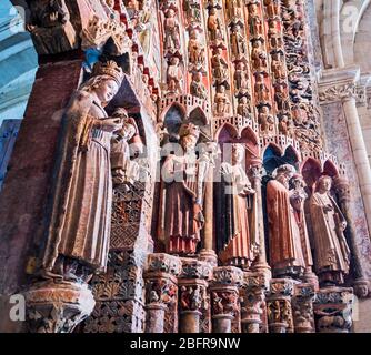 Pórtico de la Majestad. Colegiata de Santa María la Mayor. Toro. Zamora. Castilla León. España Stockfoto