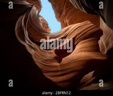 Lower Antelope Canyon in Arizona Stockfoto