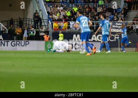 Málaga, Spanien. April 2018. La Liga Match Málaga C.F. - Real Madrid C.F. Stockfoto