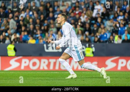 Málaga, Spanien. April 2018. La Liga Match Málaga C.F. - Real Madrid C.F. Stockfoto