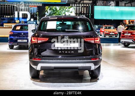 Brüssel, Belgien, 09. Januar 2020: SEAT Ateca auf dem Brüsseler Automobilsalon, ein kompaktes Crossover-Fahrzeug (CUV) des spanischen Automobilherstellers SEAT Stockfoto