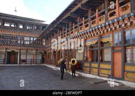 Jakar Dzong, Bumthang District, Bhutan. Stockfoto