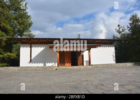 Die Aman Paro Luxus Lodge wurde von Kerry Hill entworfen. Stockfoto