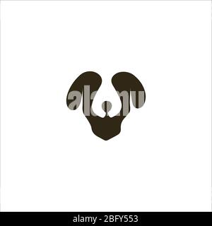 Animal Dog Logo Vektor Design Vorlagen Stock Vektor
